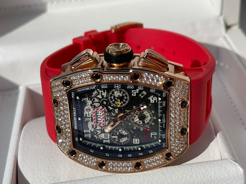Best Replica Richard Mille Philippe Massa Iced Out