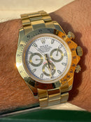 Best Replica  Rolex Daytona Yellow Gold  White Dial