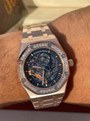 Best Replica Audemars Piguet Skeleton Rose&gold  Iced Out