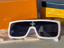 WHITE LOUIS VUITTON CYCLONE SUNGLASSES NA