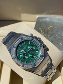 Best Replica Audemars Piguet Green Royal Oak iced out