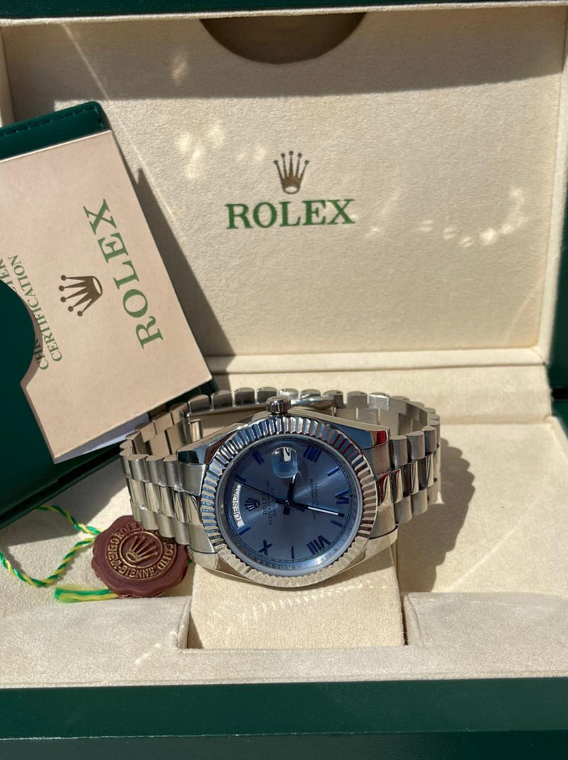 Best Replica New Rolex Daydate grey romano 41 mm