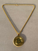 Bitcoin Full bold Gold color Necklaces