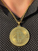 Bitcoin Full bold Gold color Necklaces
