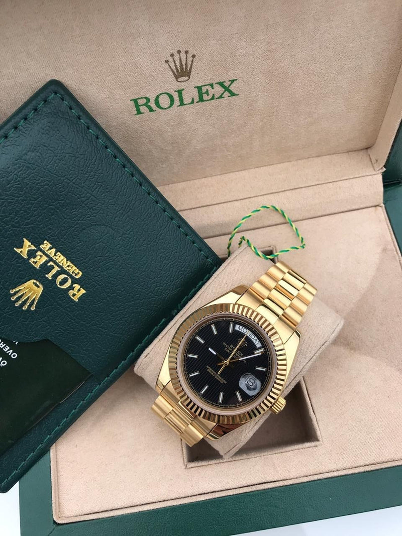 Rolex Daydate gold with black dial