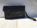 Armani full black hand bag with engraved AJ sign