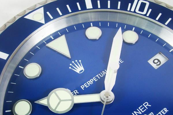 Submariner blue & grey wall clock