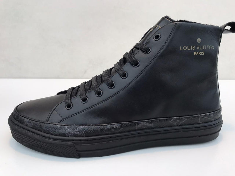 Best Replica LV long black leather shoes - sneakers