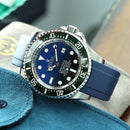 Rolex blue submariner with blue strap