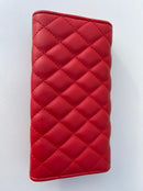 Chanel new trendy red leather model women’s wallet