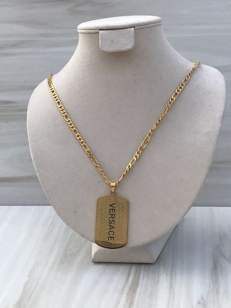 Full versace standard Gold color Versace sign Necklaces