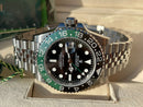 Rolex GMT Master ll SPRITE jubile 3285 1:1 Doublete ETÁ (rolex left handed)