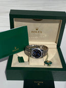 Rolex Day date blue dial with diamonds 36 mm Iced Out