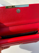 CoLouis Vuitton brown Wallet for classy women with red color