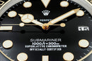 Submariner black & gold wall clock
