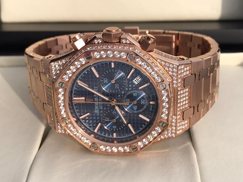Audemars Piguet Royal Oak Blue Iced Out