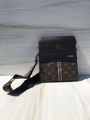 LV brown shoulder bag with Vertical tricolour sign