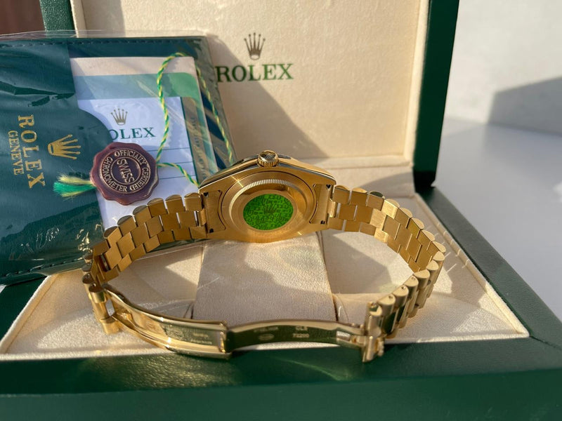 Rolex Daydate Yellow Gold with numbers