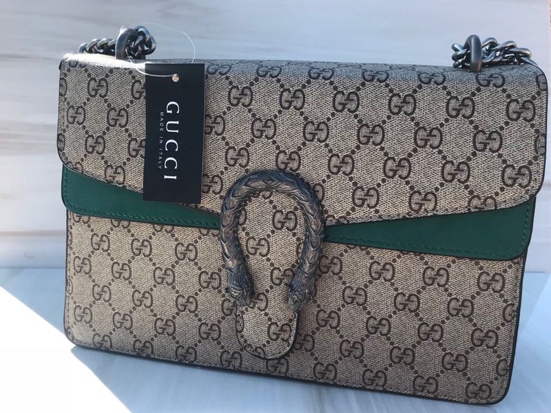 GG mixed green colour women casual and work bag