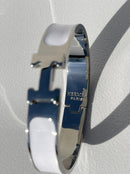 Hermes Clic H  white Silver
