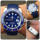 Rolex blue submariner with blue strap