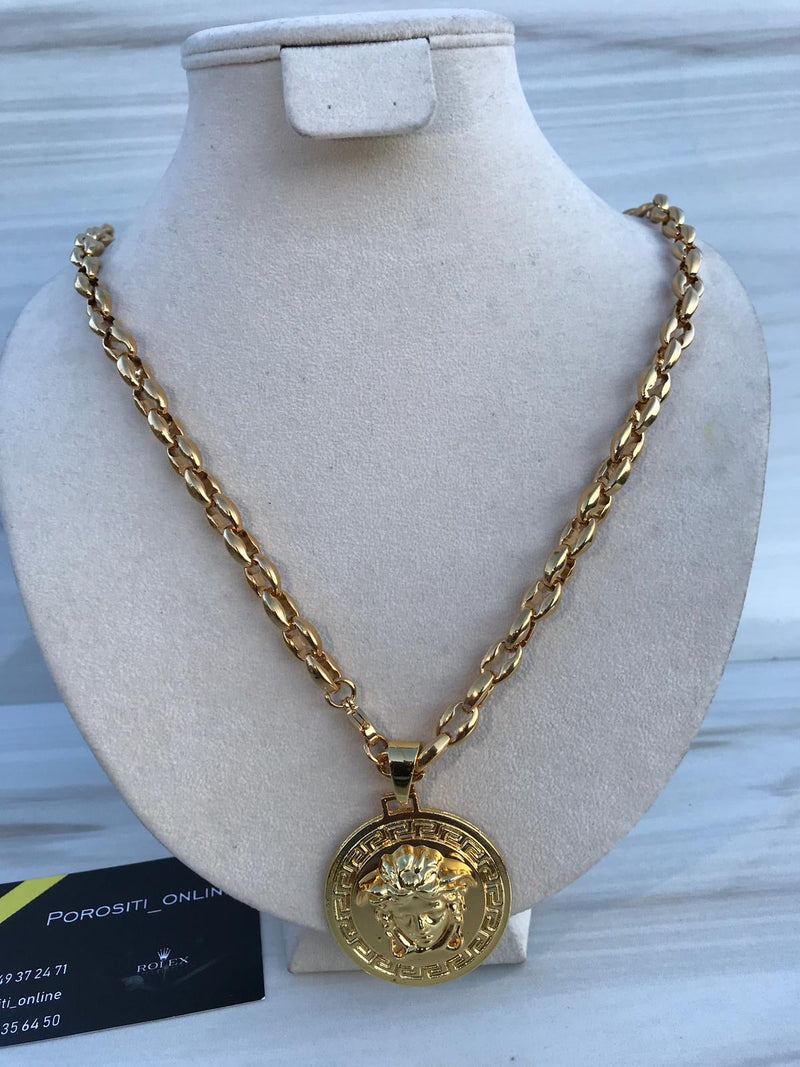 Full Gold color Medusa Necklaces
