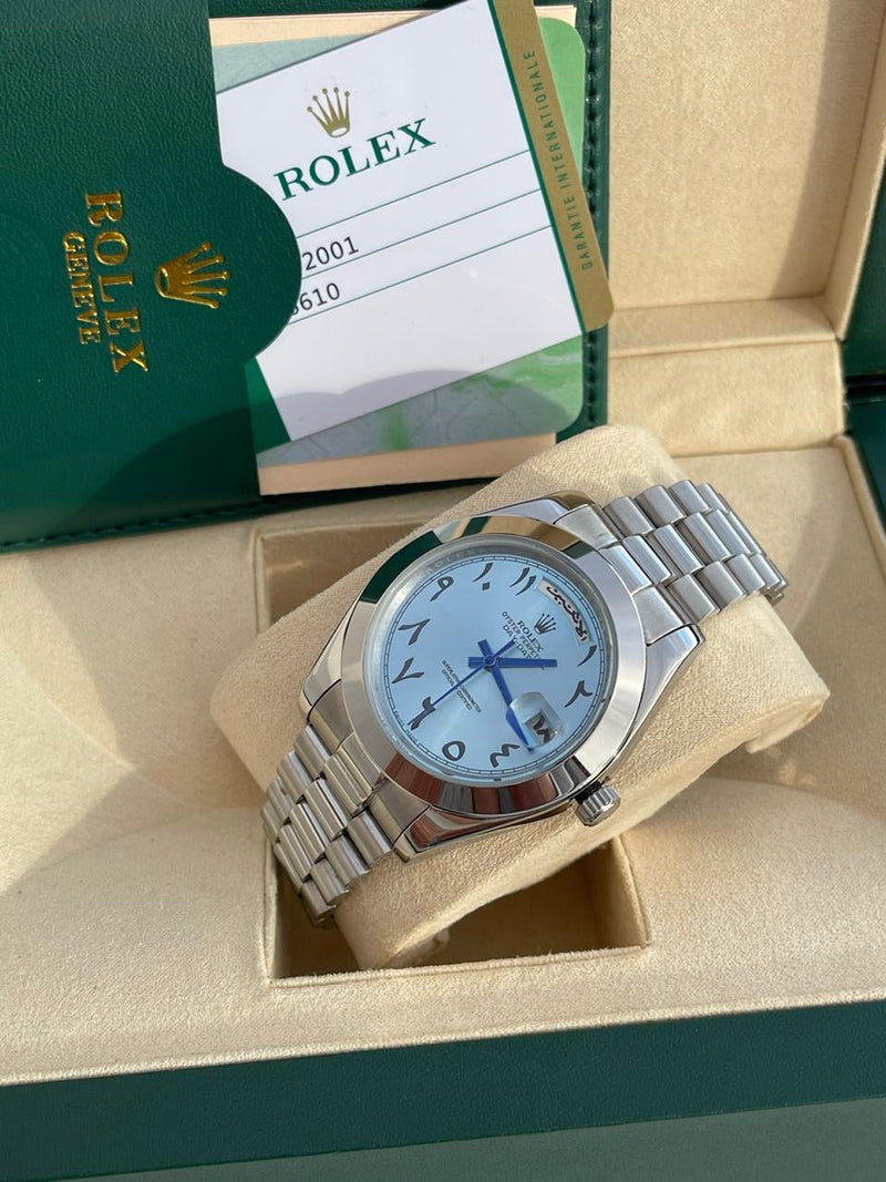 Rolex Daydate blue new Arabic version