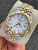 Best Replica Rolex Datejust with bicolore white Dial