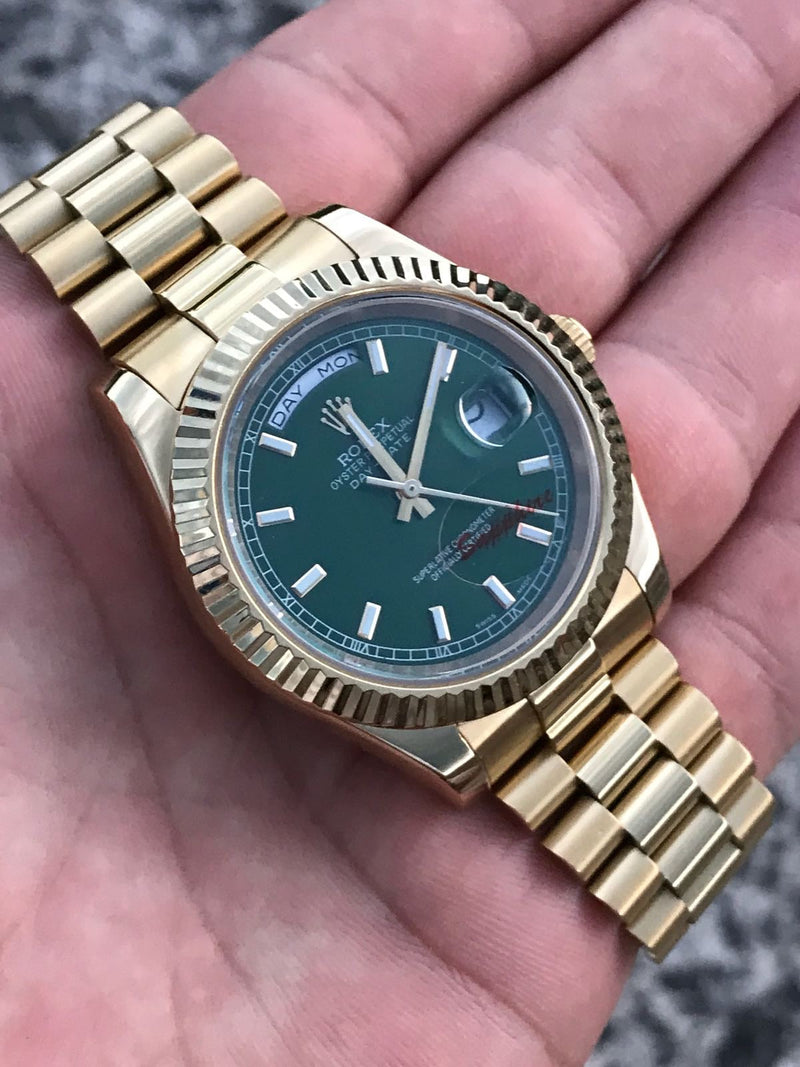 Rolex Daydate green dial 41mm