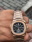 Best Replica Patek Philippe Nautilius Brown with black field thin case Super clone (with orders)