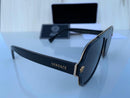 VERSACE BLACK MEDUSA RETRO CHARM SUNGLASSES