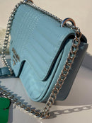 Prada new trendy baby blue leather model women’s bag