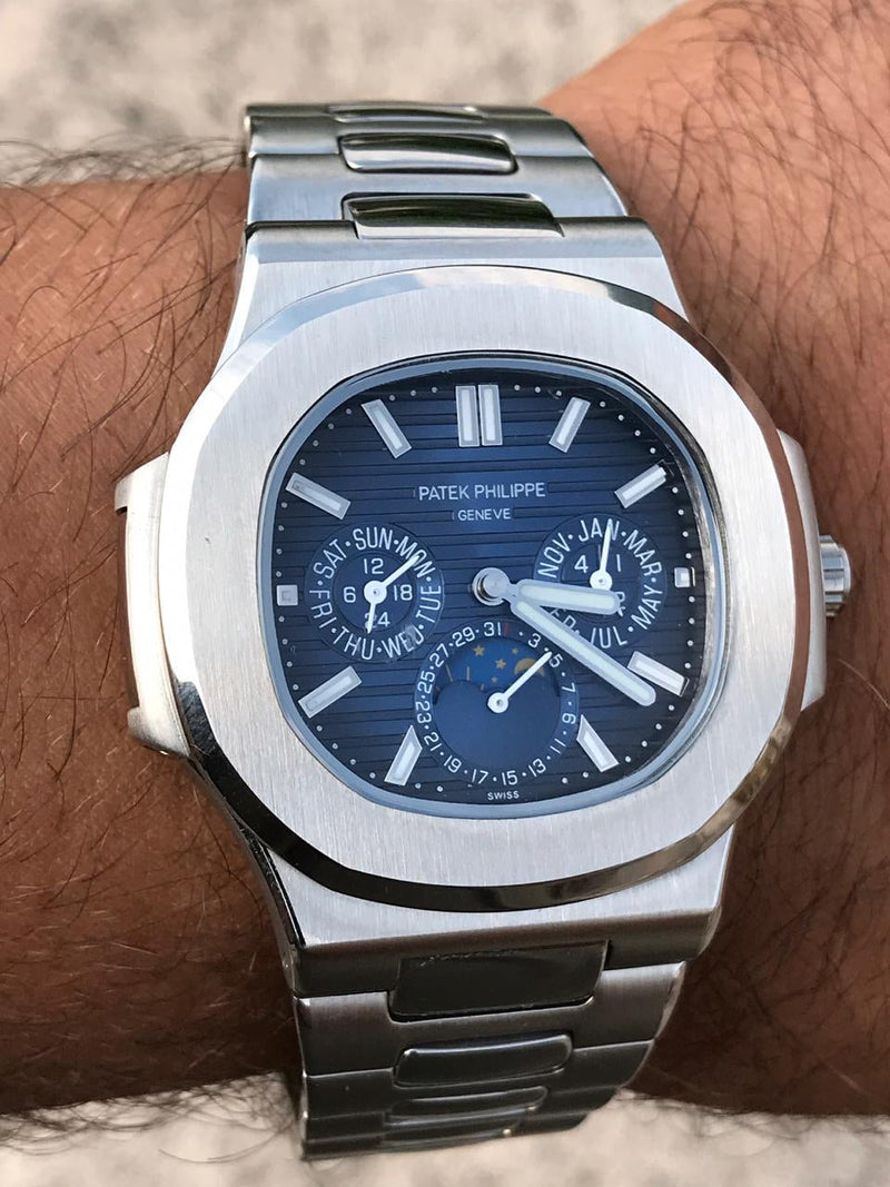Patek Philippe Nautilus with blue dial