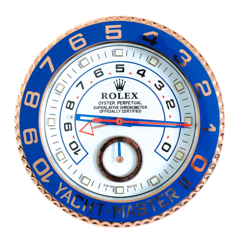 Yacht Master II bicolore - rosegold/white wall clock