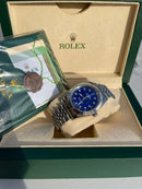 Rolex Datejust with blue dial