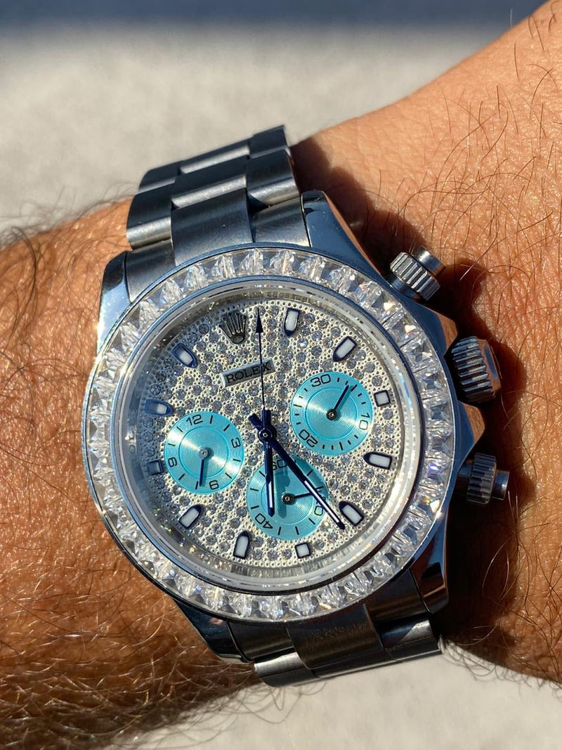 Daytona Silver Iced out