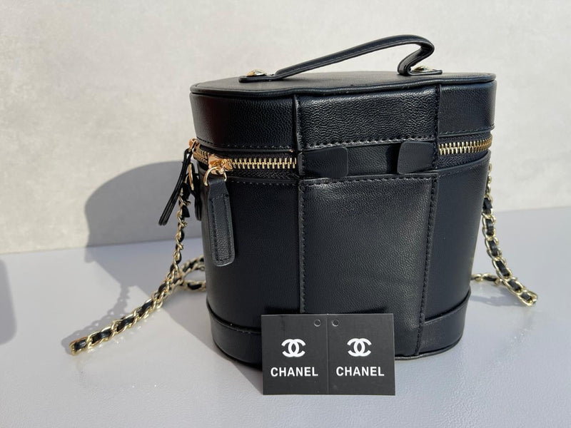 Chanel new trendy black leather model women’s bag