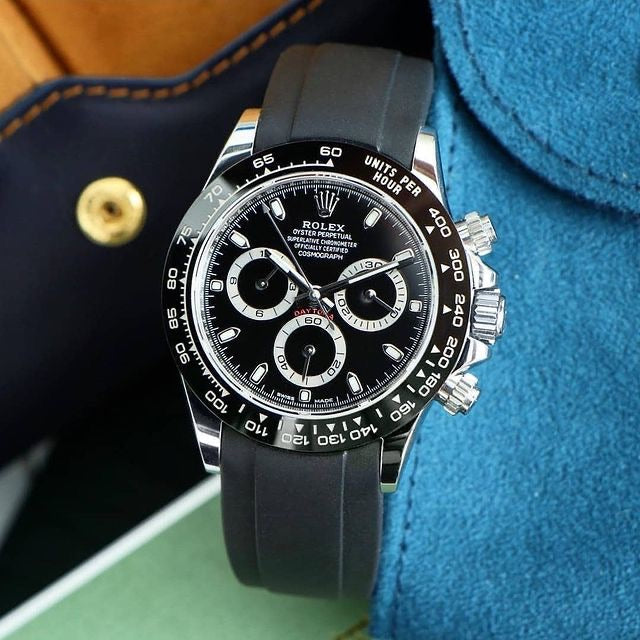 Rolex Black Daytona with black strap