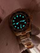 Rolex GMT Master ll Gold with green dial 3285 1:1 Doublete ETÁ