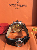 Patek Philippe Black Leather Mad