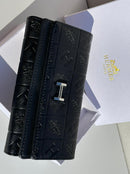 Hermes new trendy black leather model women’s wallet