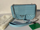 Prada new trendy baby blue leather model women’s bag