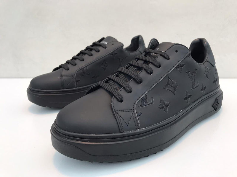 Best Replica LV short black leather shoes - sneakers