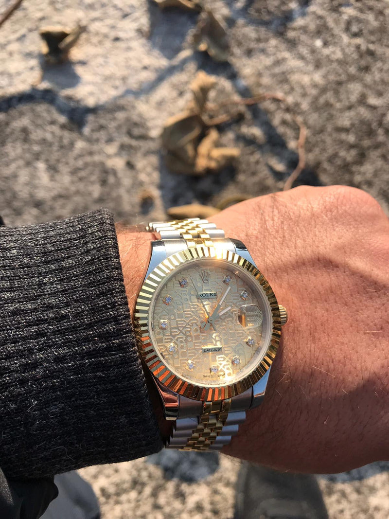 Rolex Datejust bicolour with Diamonds