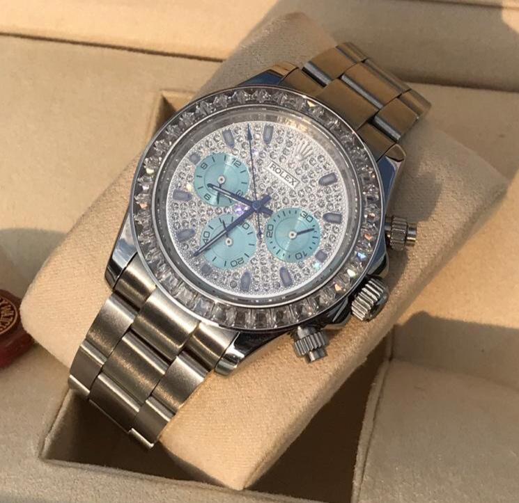 Daytona Silver Iced out