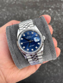 Best Replica Rolex Datejust with point blue dial