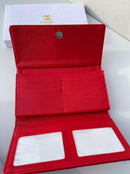 Chanel new trendy red leather model women’s wallet