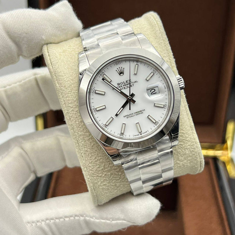 Best Replica Rolex Datejust smoothy with white dial