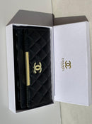 Chanel new trendy black leather model women’s wallet