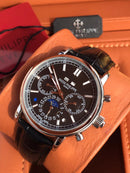 Patek Philippe Black Leather Mad